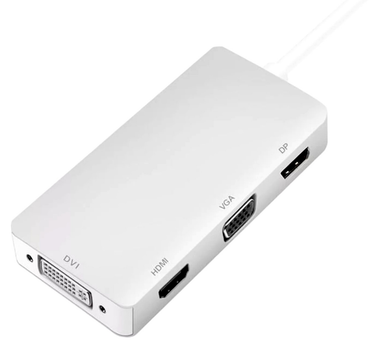 Stacja dokująca Helos USB 3.1 Type-C St./DP/HDMI/DVI/VGA Bu, Premium 4K Silver (4005938883882)