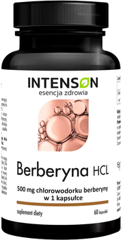 Suplement diety Intenson Berberyna HCL Wsparcie Wątroby 60 tabletek (5905454131896)