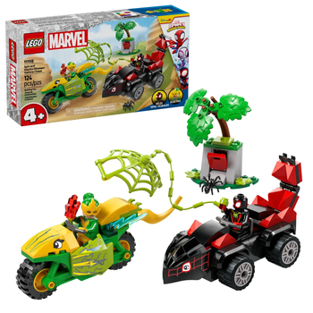 Zestaw klocków LEGO Marvel Spidey Pościg Spina za Electro w dinopojeździe 124 elementy (11198)