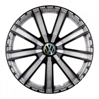 Автомобільні ковпаки STAR Круиз Super Black R15 4 шт. (з логотипом Volkswagen)