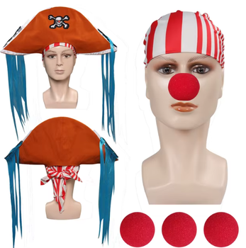Капелюх Клоун Багі "Ванпі" "One piece" ABC