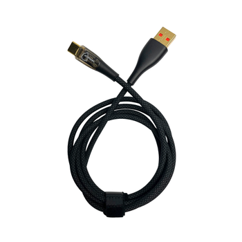 Зарядный шнур для быстрой зарядки телефона USB to Type-C 1.2 м UWarmSof кабель для зарядки планшета повербанка смартфона провод тайпси зарядка 18 Вт Черный