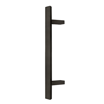Ручка скоба ABARO Sydney 45° L: 600 X: 400 W: 40*20mm SS 304 черный RAL 9005 (половинка)