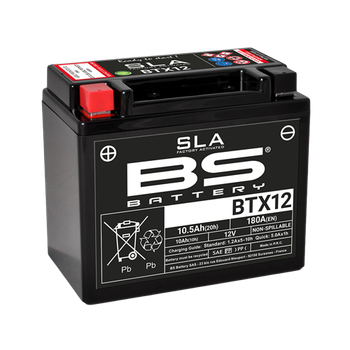 Акумулятор BS BTX12 SLA (150 x 87 x 130) (12V 10.5Ah) чорний 300680