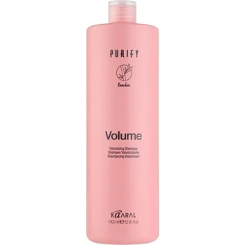 Шампунь для об'єму Kaaral Purify Volume Shampoo для тонкого волосся з маслом мигдалю, екстрактом бамбука і женьшеню 1000 мл