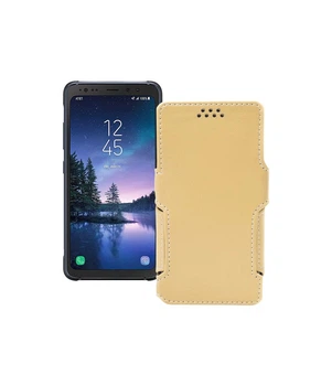 Чохол-книжка з екошкіри для телефону Samsung Galaxy S8 Active (S892) Бежевий