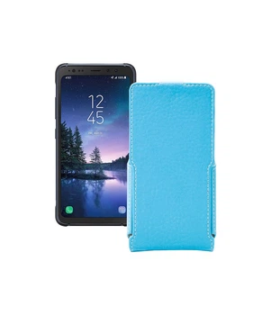 Чохол-флип з екошкіри для телефону Samsung Galaxy S8 Active (S892) Блакитний