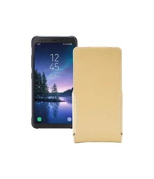 Чохол-флип з екошкіри для телефону Samsung Galaxy S8 Active (S892) Бежевий