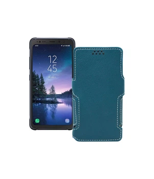 Чохол-книжка з екошкіри для телефону Samsung Galaxy S8 Active (S892) Тм. Бірюзовий
