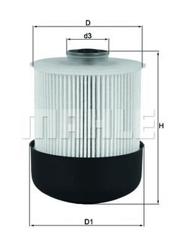 Топливный фильтр MAHLE (KX338/26D)