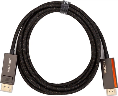 Кабель CABLETIME DisplayPort - HDMI, 8K, V2.1, 3 м (CA914081)