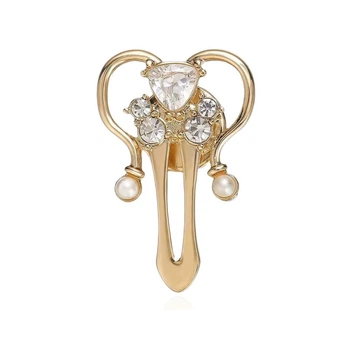Значок (пин) BROCHE брошь бижутерия Медицина Матка золотистый BRGV114629