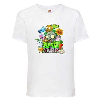 Футболка дитяча Рослини проти зомбі (Plants vs Zombies 004) біла 152 см