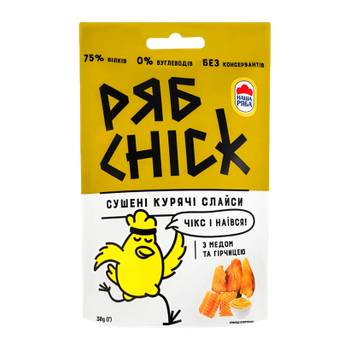 Слайсы РябChick Куриные с Горчицей и Медом Сушеным 30g
