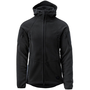 Тактическая флисовая кофта Helikon Patriot Mk2 Hybrid Fleece с капюшоном black черная S