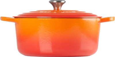 Garnek LeCreuset Signature okrągły pomarańczowy 28 cm (0024147261001)