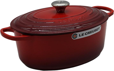 Гусятниця LeCreuset овальна чавунна вишнева 31 см (0024147263166)