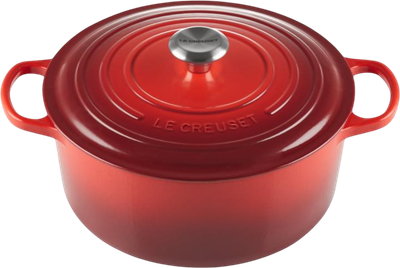 Garnek LeCreuset Signature okrągły wiśniowy 24 cm (0024147259770)