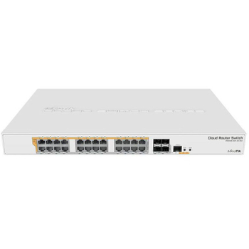 Маршрутизатор MikroTik CRS328-24P-4S+RM (24x1G PoE+, 4xSFP+, 450W max, L3)