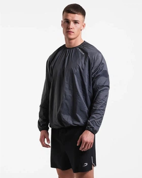Вітровка BOXRAW Genaro Windbreaker Crew XS Темно-сіра