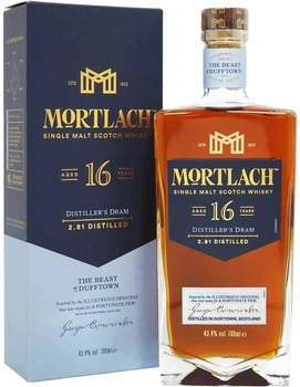 Віскі Mortlach 16 Years Old 16 років витримки 0.7 л 43.4% у подарунковій упаковці (5000281054698)