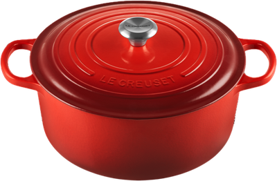 Garnek LeCreuset Signature okrągły wiśniowy 30 cm (0024147261148)