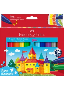 Фломастеры 12 цв. FABER CASTELL Jumbo (154311)