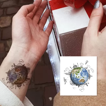 Временное тату Arley Sign Весь этот мир (1121) 2шт.