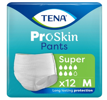 Pieluchomajtki dla dorosłych Tena Pants ProSkin Super M 12 szt (7322542168233)