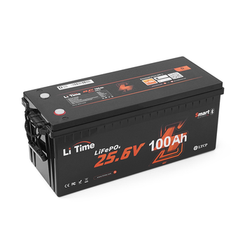 Аккумуляторная батарея LiFePO4 Litime 24V 100Ah BT, 2560Wh, BMS 100A, 532*207*215мм