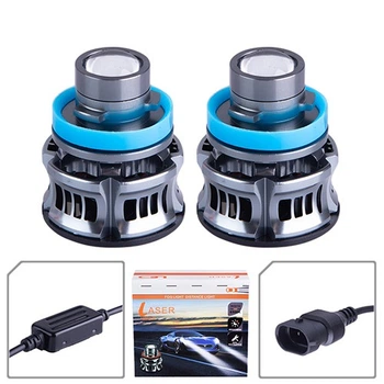 Светодиодные LED автолампы Laser H11 3570 с линзой 35W 6000K 12V компл V10622