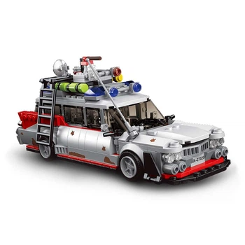 Конструктор дитячий машина MOULD KING «Автомобіль мисливці за привидами " Cadillac ECTO-1 білий 603 деталі (10021)