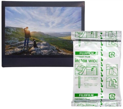 Фотоплівка Fujifilm colorfilm Instax Wide BLACK 1 картридж (10 фото) для WIDE 100, 200, 210, 300, 400, LINK