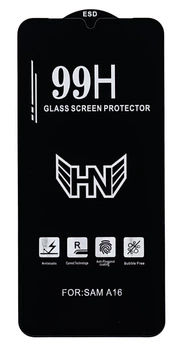 Защитное стекло 99H для Samsung Galaxy A18 / A185 с олеофобным покрытием black