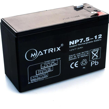 Акумуляторна батарея для ДБЖ Matrix 12V 7.5AH NP7.5_12