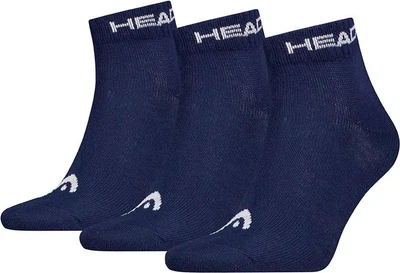 Мужские Носки Head ELEMENTS ALL SPORTS QUARTER 3P темно-синий Муж 43-46 701229010-003 43-46