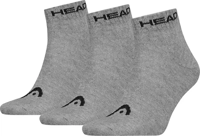 Чоловічі Шкарпетки Head ELEMENTS ALL SPORTS QUARTER 3P сірий Чол 43-46 701229010-004 43-46