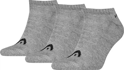 Мужские Носки Head ELEMENTS ALL SPORTS SNEAKER 3P серый Муж 43-46 701229011-004 43-46