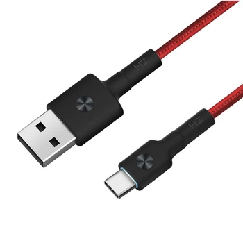 Кабель Xiaomi ZMI USB-Type-C / износостойкий плетеный провод с подсветкой / 2 м (AL431) Красный