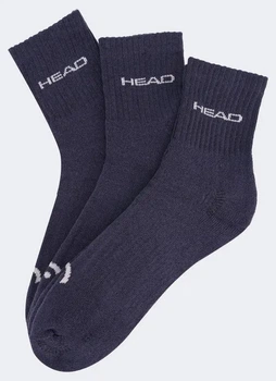 Чоловічі Шкарпетки Head ELEMENTS ALL SPORTS SHORT CREW 3P темно-синій Чол 39-42 701229009-003 39-42