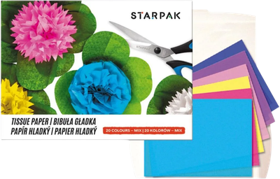 Набір цигаркового паперу StarPak 20 кольорів 10 шт (5907604617342)