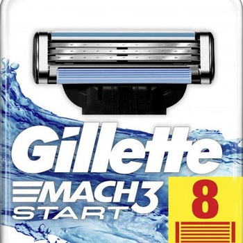 Леза Gillette Mach3 Start для гоління 8шт