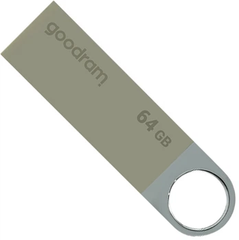 Флеш пам'ять USB Goodram UUN2 64GB USB 2.0 Silver (UUN2-0640S0R11)