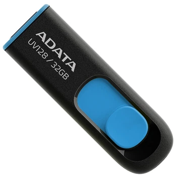 Флеш память USB ADATA UV128 32GB USB 3.2 Gen1 Blue (AUV128-32G-RBE)