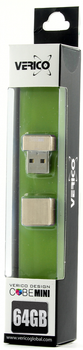 Флеш память USB Verico Mini Cube 64GB USB 2.0 Gold (1UDOV-M7GD63-NN)