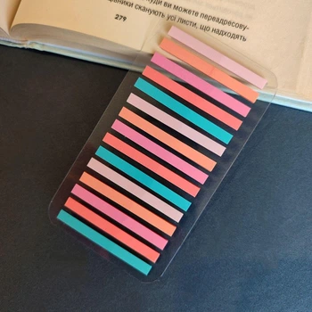 Стикеры закладки, наклейки, 5 цветов, 300 штук, пластиковые стикеры для книг. з-099
