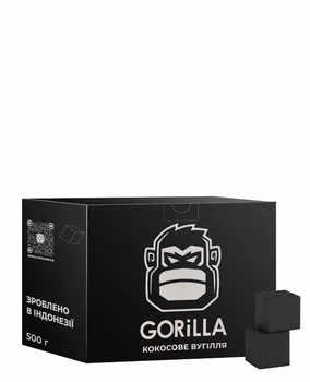 Уголь кокосовый Gorilla 2.5х2.5, 0,5кг (26099)