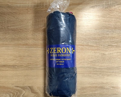 Простынь на резинке трикотажная Zeron Dark Blue 160х200х30