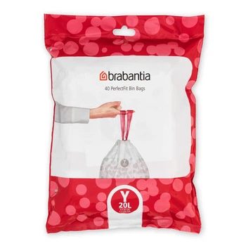 Пакети для сміття Brabantia Bin Liners Y 20 л 40 шт білий 138263 (00801107)