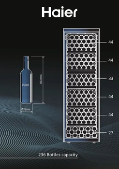 Винна шафа Haier HWS236GDGU1